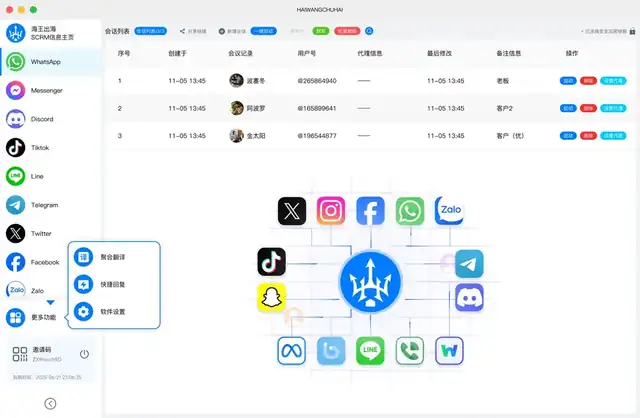 海王出海翻译器话术模板多语生成官方下载界面